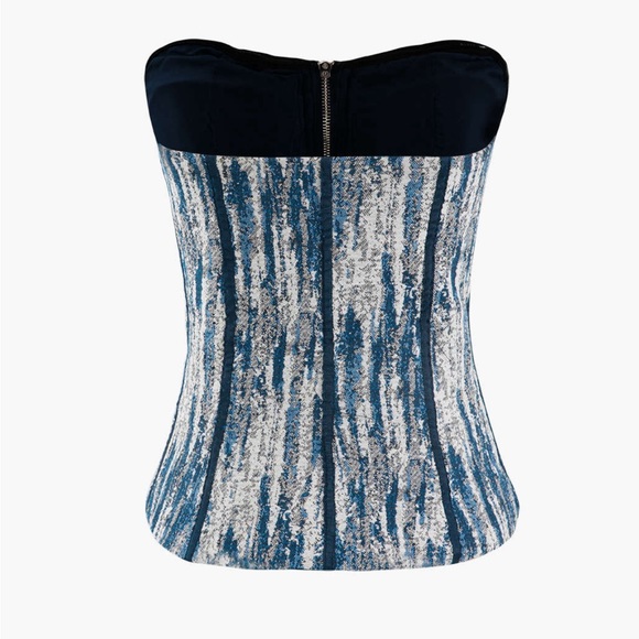 Zipper strapless corset (Micas) - Picture 2 of 4